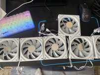 Wentylatoey rgb 6 sztuk do obudowy