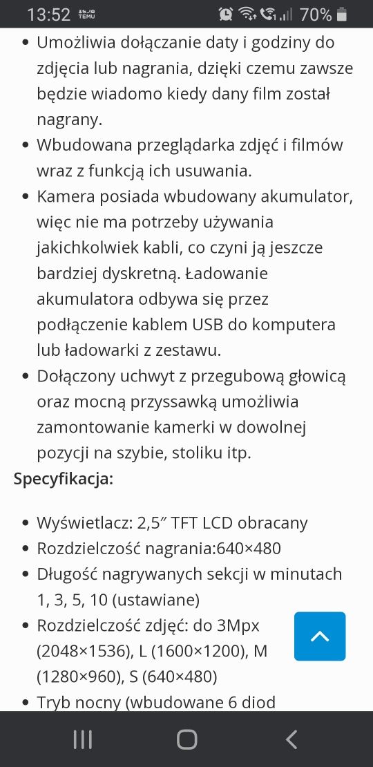 Kamery samochodowe