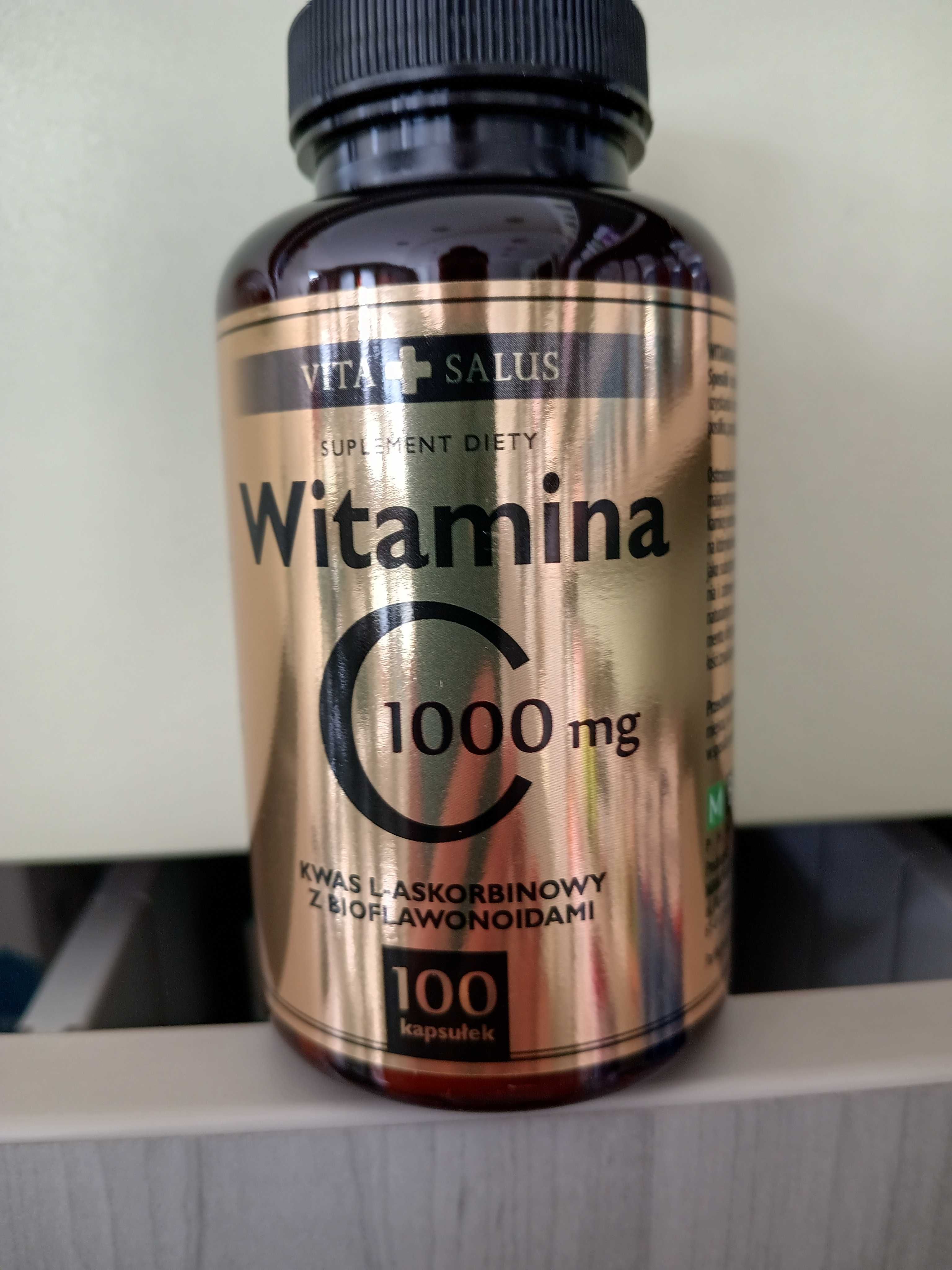 Witamina C 1000mg z bioflawonoidami duże opakowanie 100 kaps