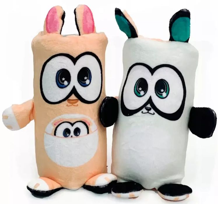 Dublusie. Dwustronna maskotka. Kangur/panda