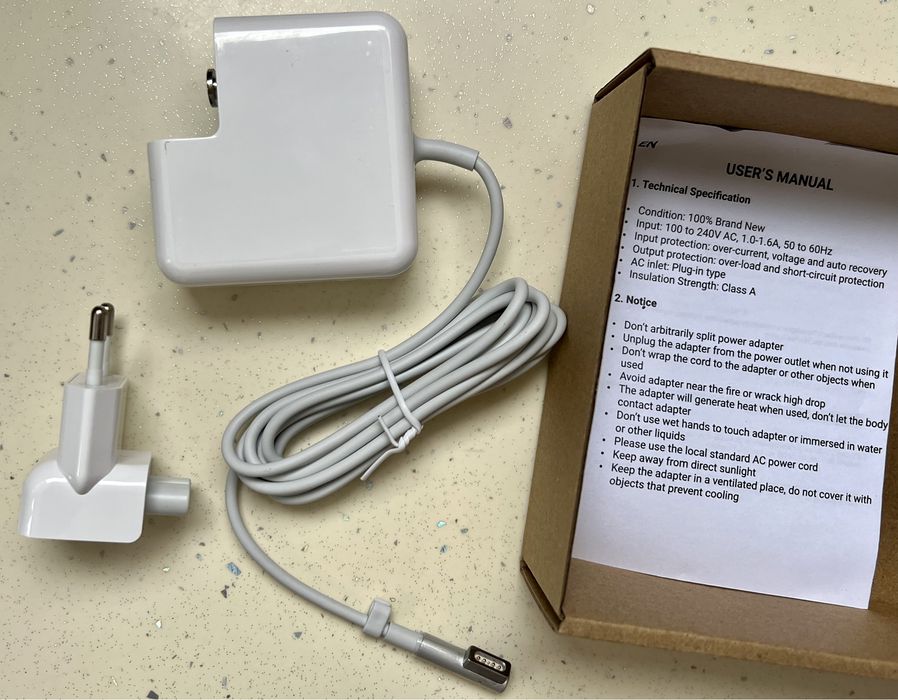 Нова Зарядка блок MacBook Air MagSafe 1 45W Макбук