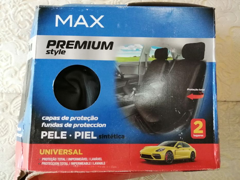 Capas de Proteção em Pele Sintética p/Banco de Carro (Novo em Caixa)