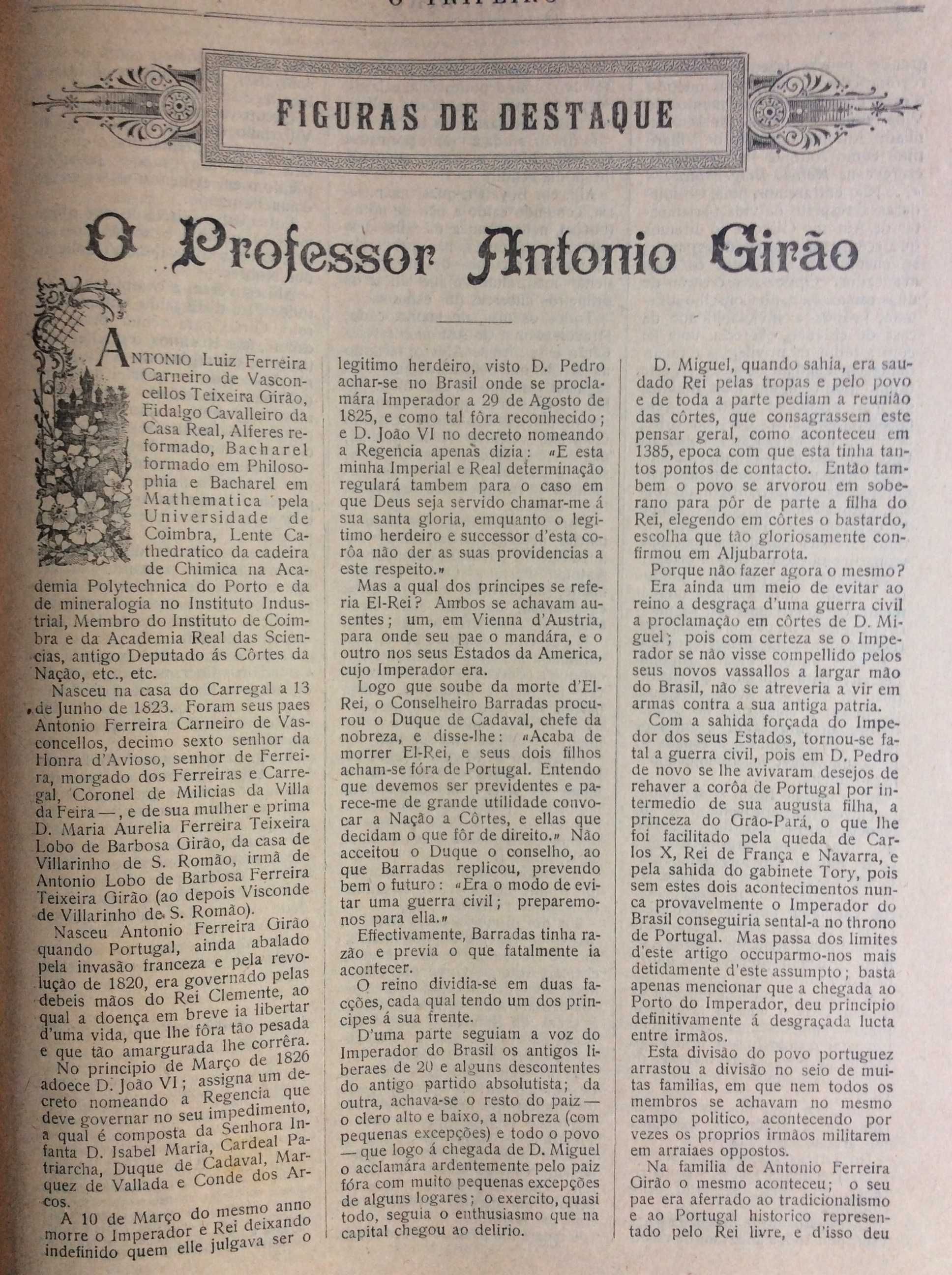 Um pouco da história do Porto e arredores, 1919. Edição escassa