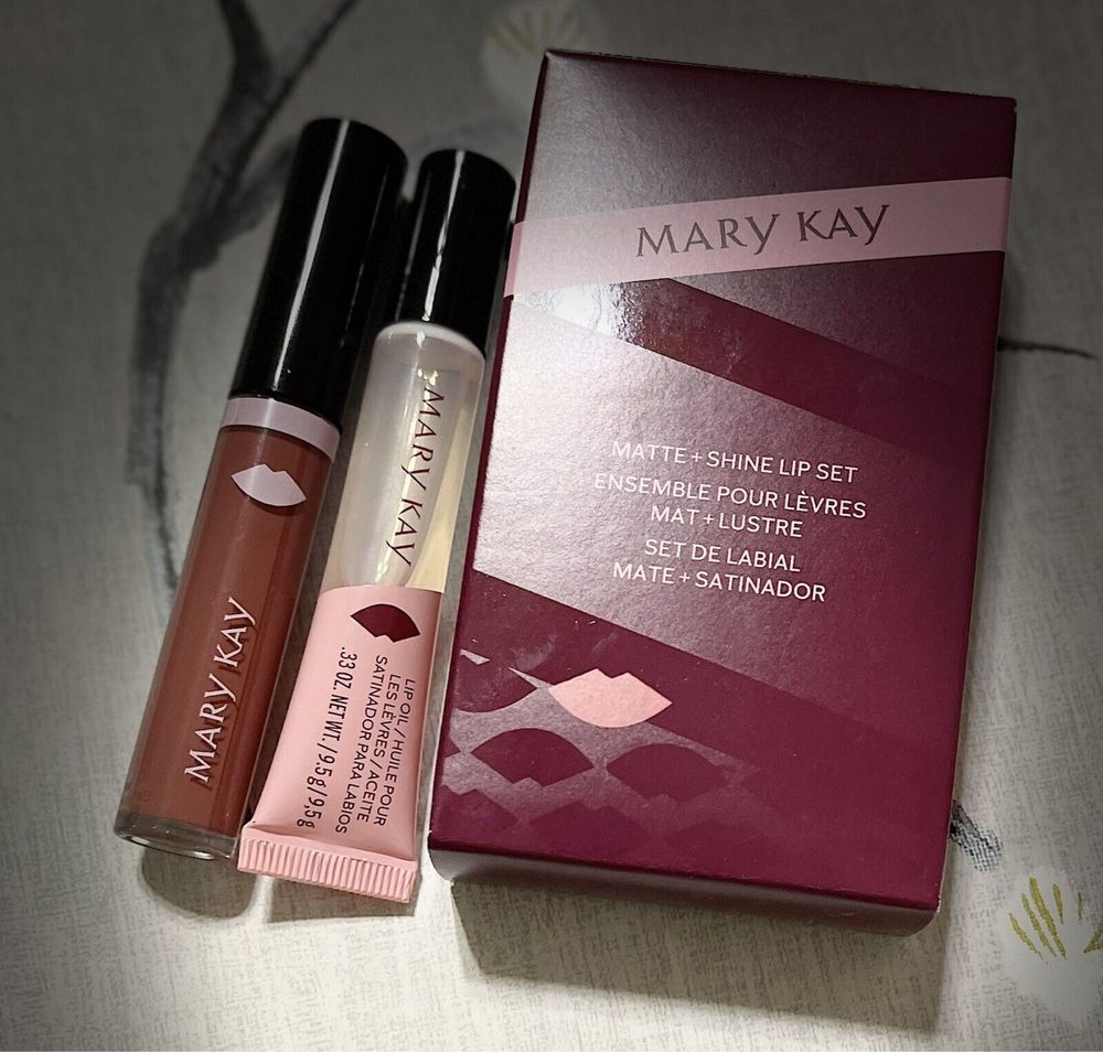 Уценка!!! Набор помада матовая и масло для губ, блеск, Mary Kay