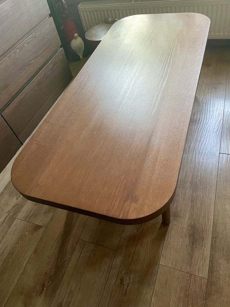 Ikea stolik kawowy LISTERBY   brązowy jesion