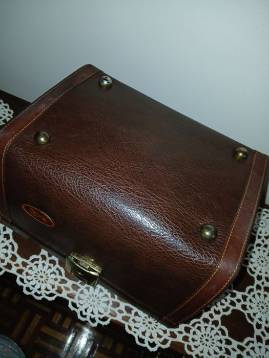 Necessaire vintage castanho