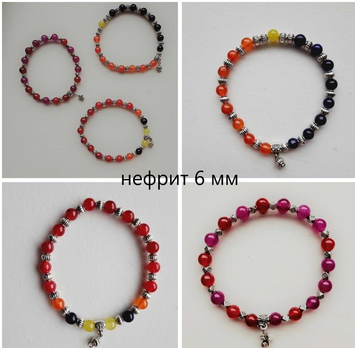 браслет и серьги  набор  ручная работа