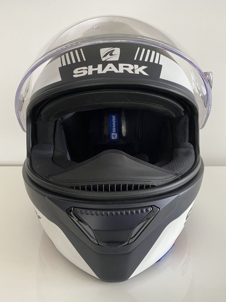 Capacete SHARK SPARTAN 1.2 STRAD MAT BLUE / WHITE / RED