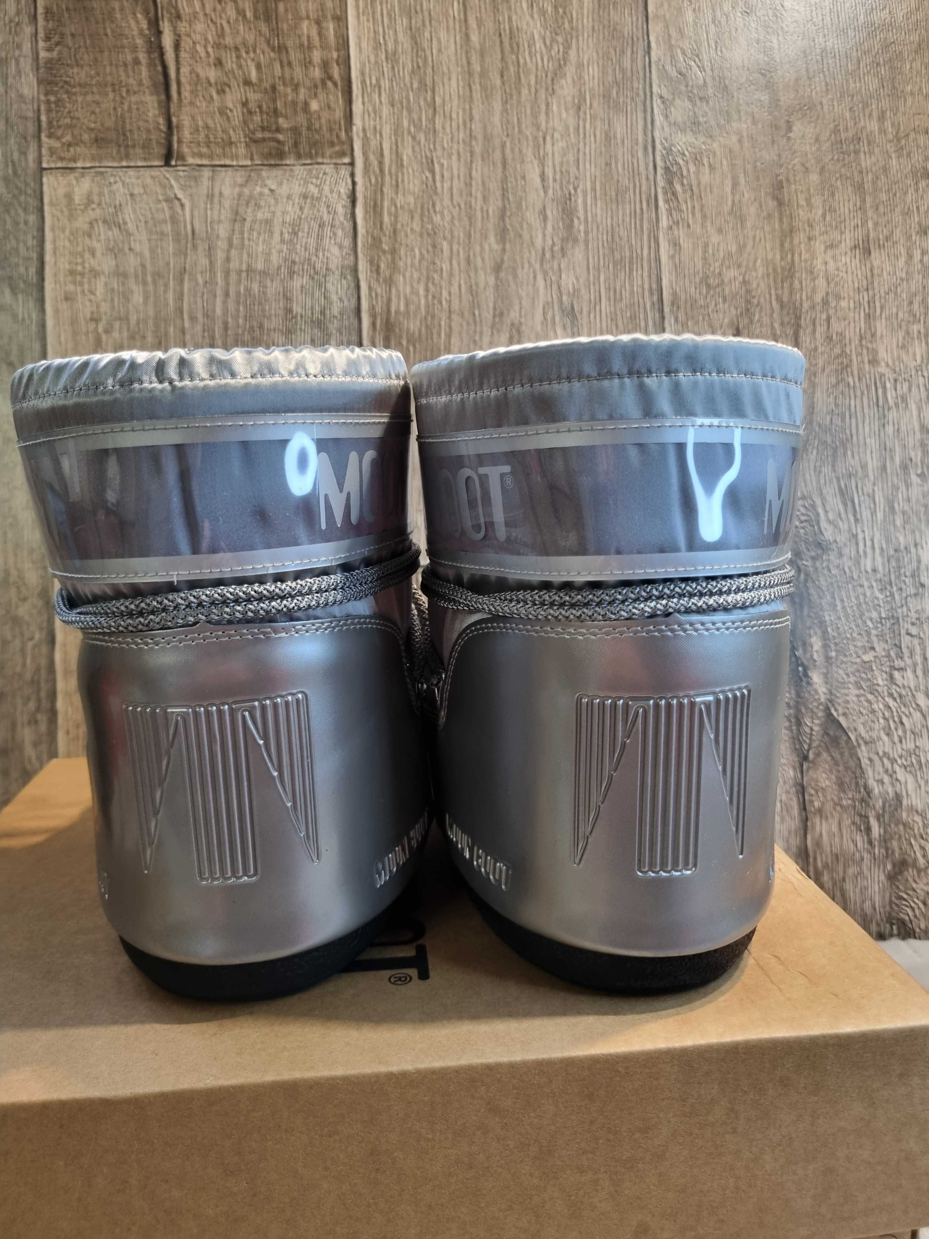 Botki, śniegowce damskie Moon Boot Mb Icon Low Glance, rozmiar 36-38