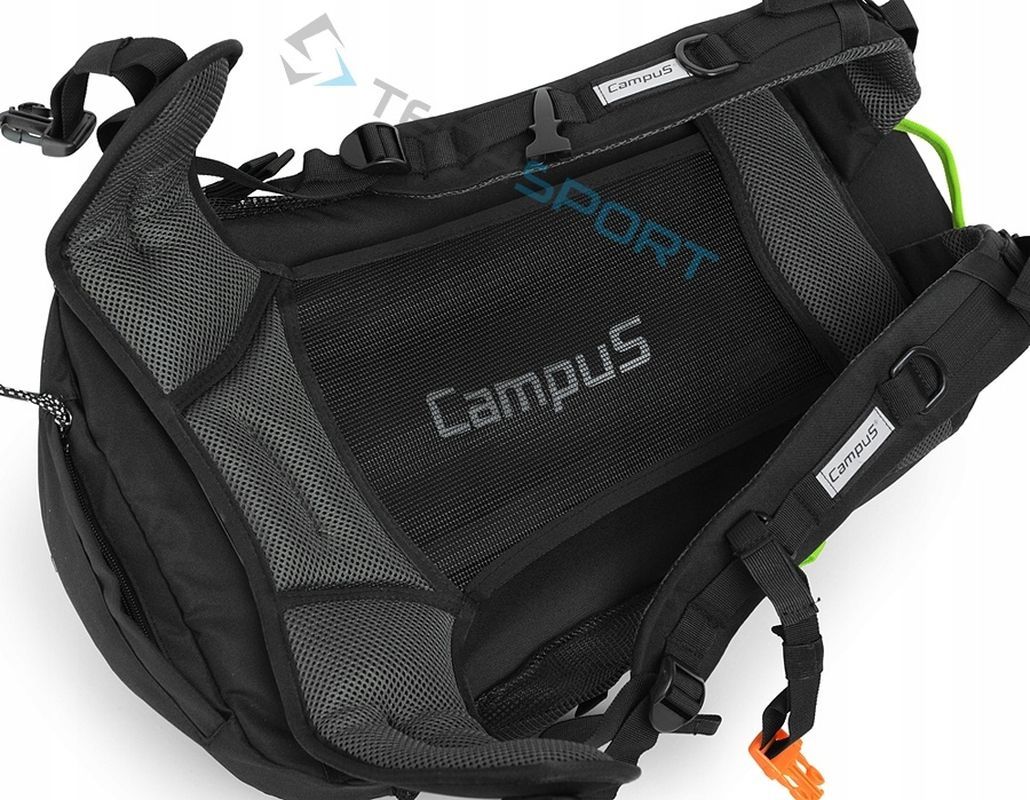 Stylowy Plecak Campus Horton 45l | Lekki Wygodny | Szaro-czerwony