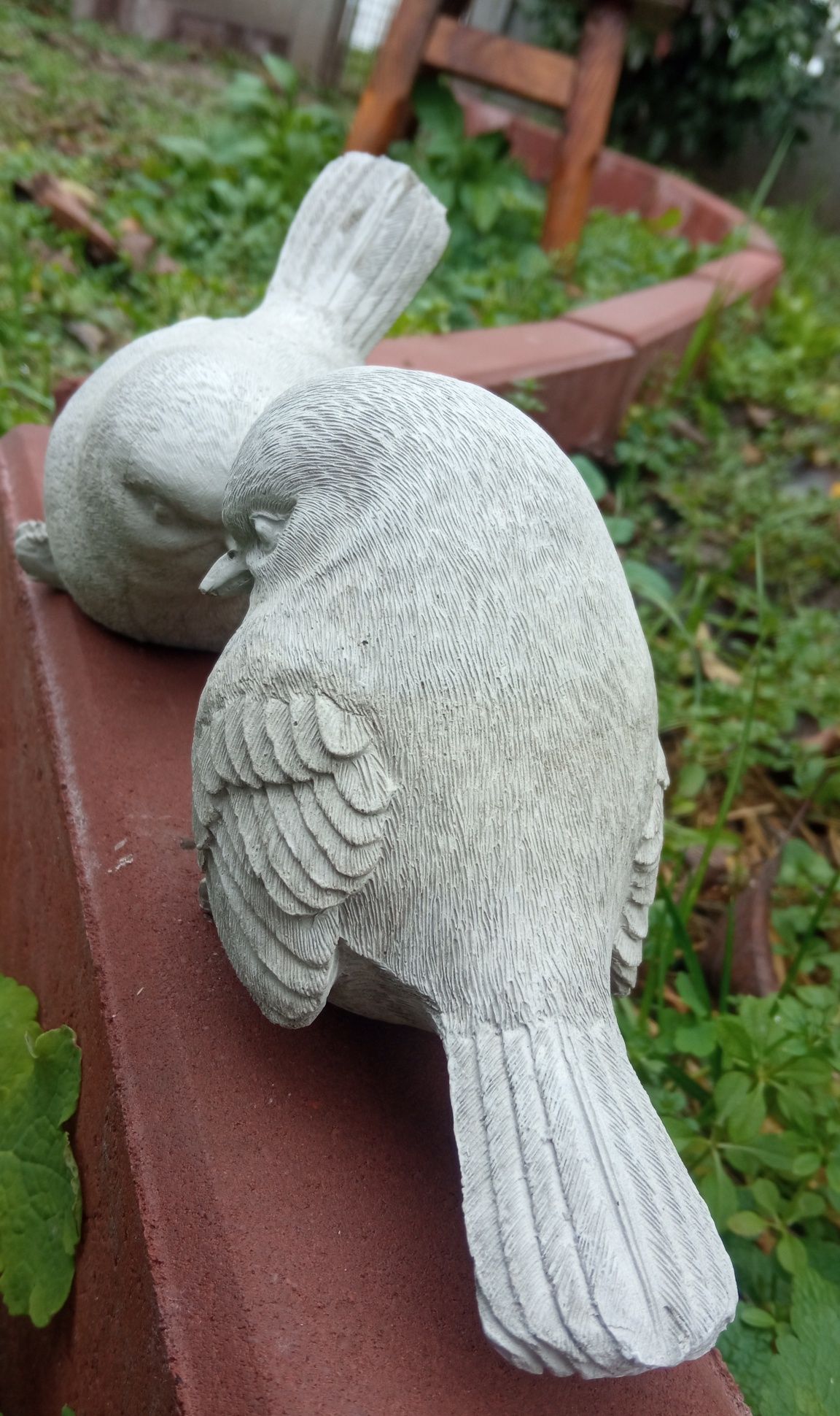 Пташка в сад з бетону декор з цименту