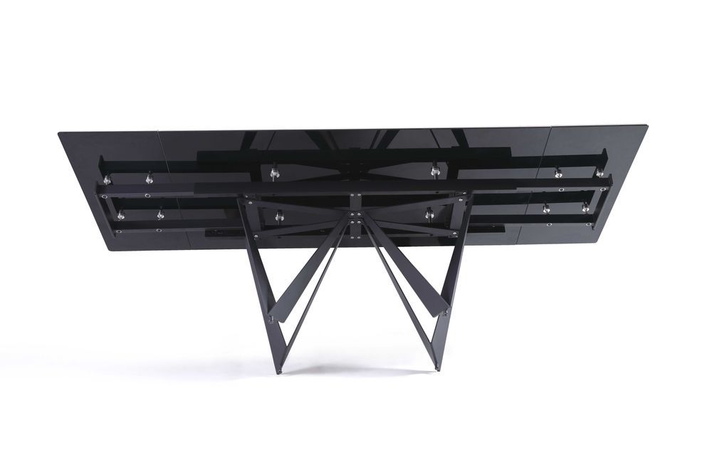 Rozsuwany prost. stół jadalny ceramiczny 160(240)x90cm Portofino Biały