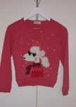 Sweterek hm h&m 134 140 pudel poodle