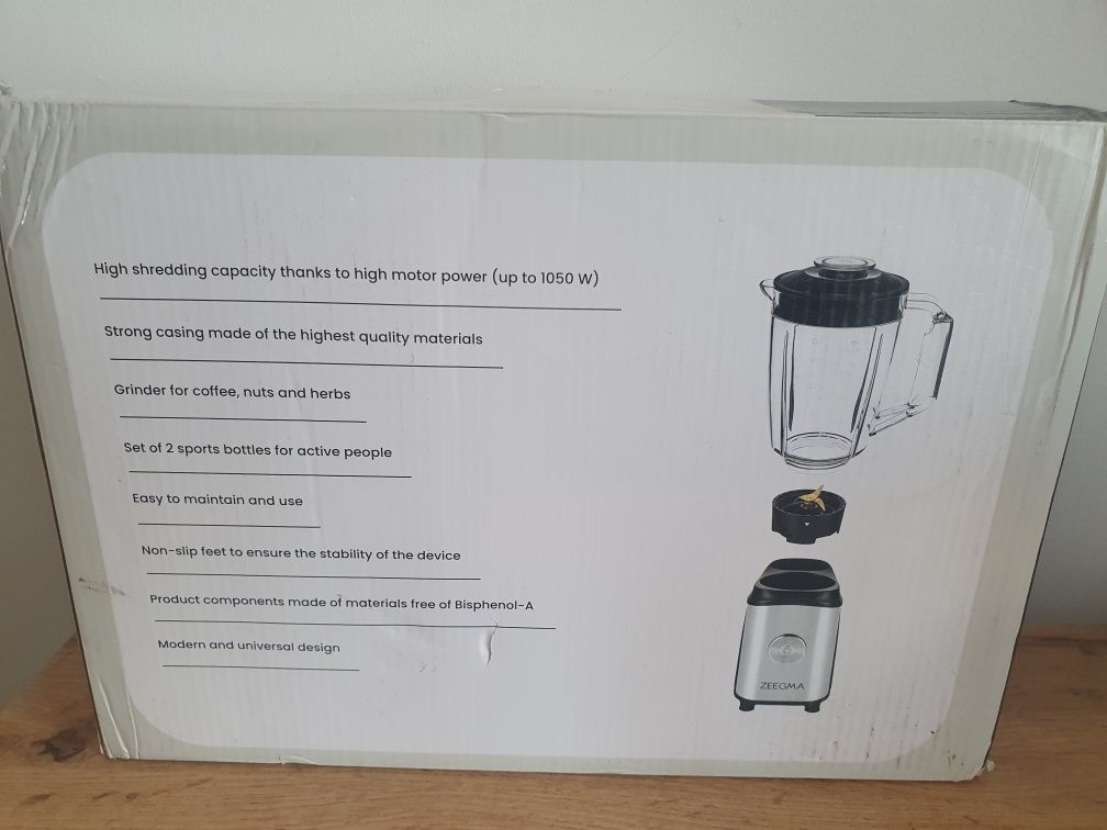 Blender Kielichowy ZEEGMA Vitamine 1050W.
