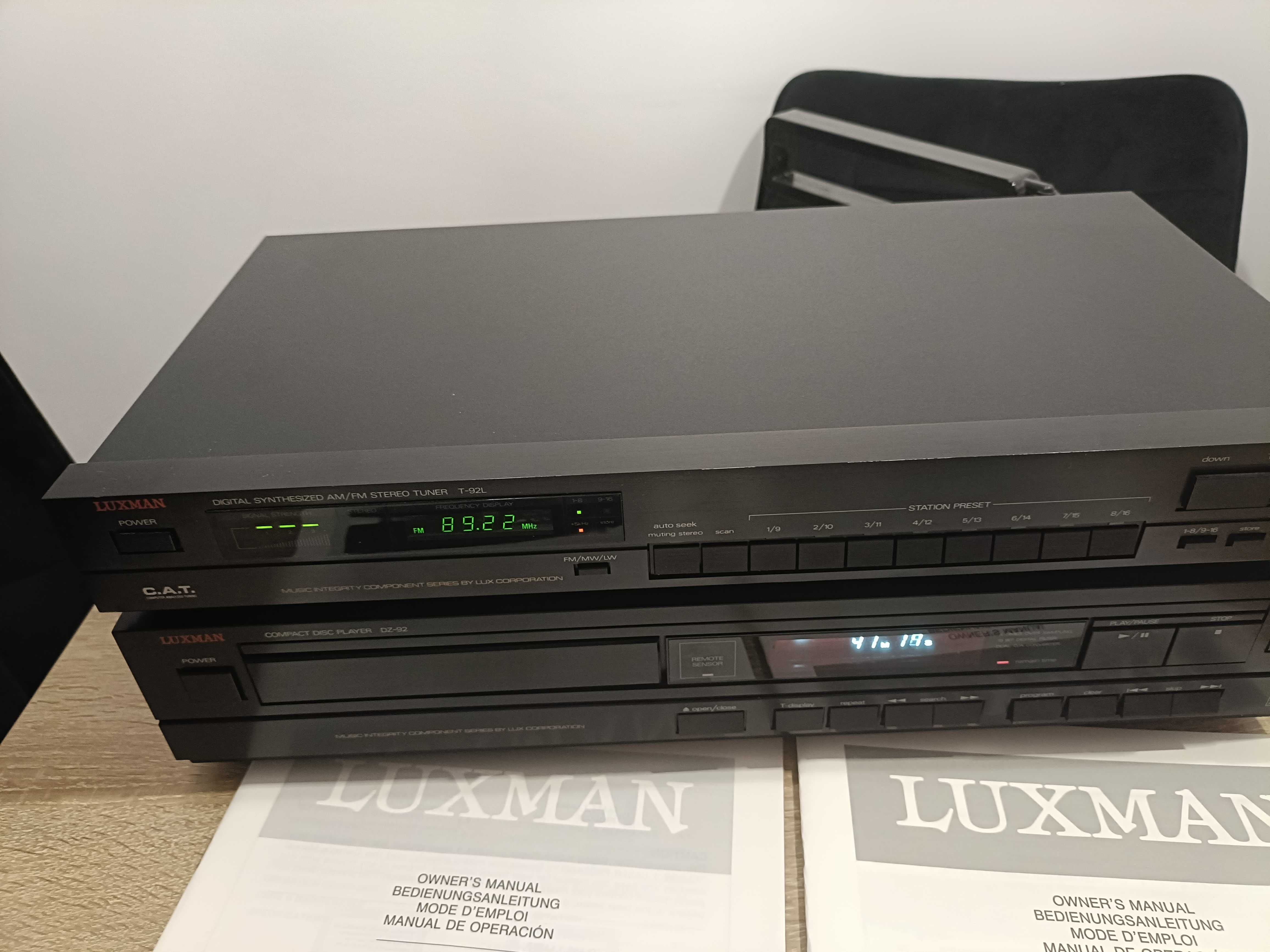 Luxman odtwarzacz cd DZ92 i tuner T92L