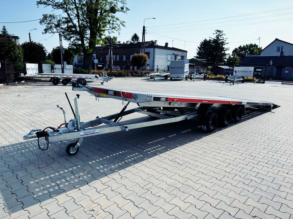 LORRIES PL35-6021 Laweta uchylna 3,5T 6m AMORTYZATORY 3 osie POMPA HYD