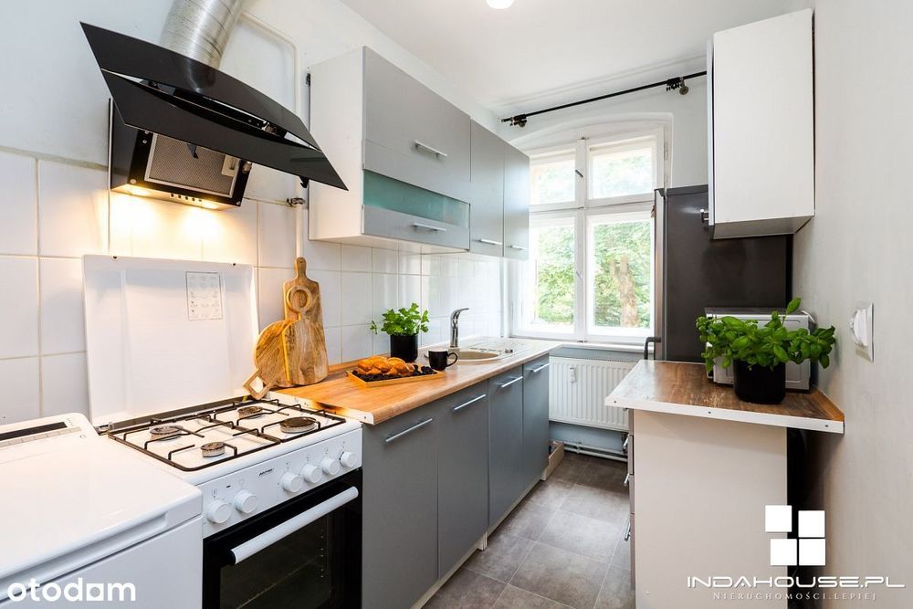 Mieszkanie dwupokojowe na 1. piętrze, ogródek, par