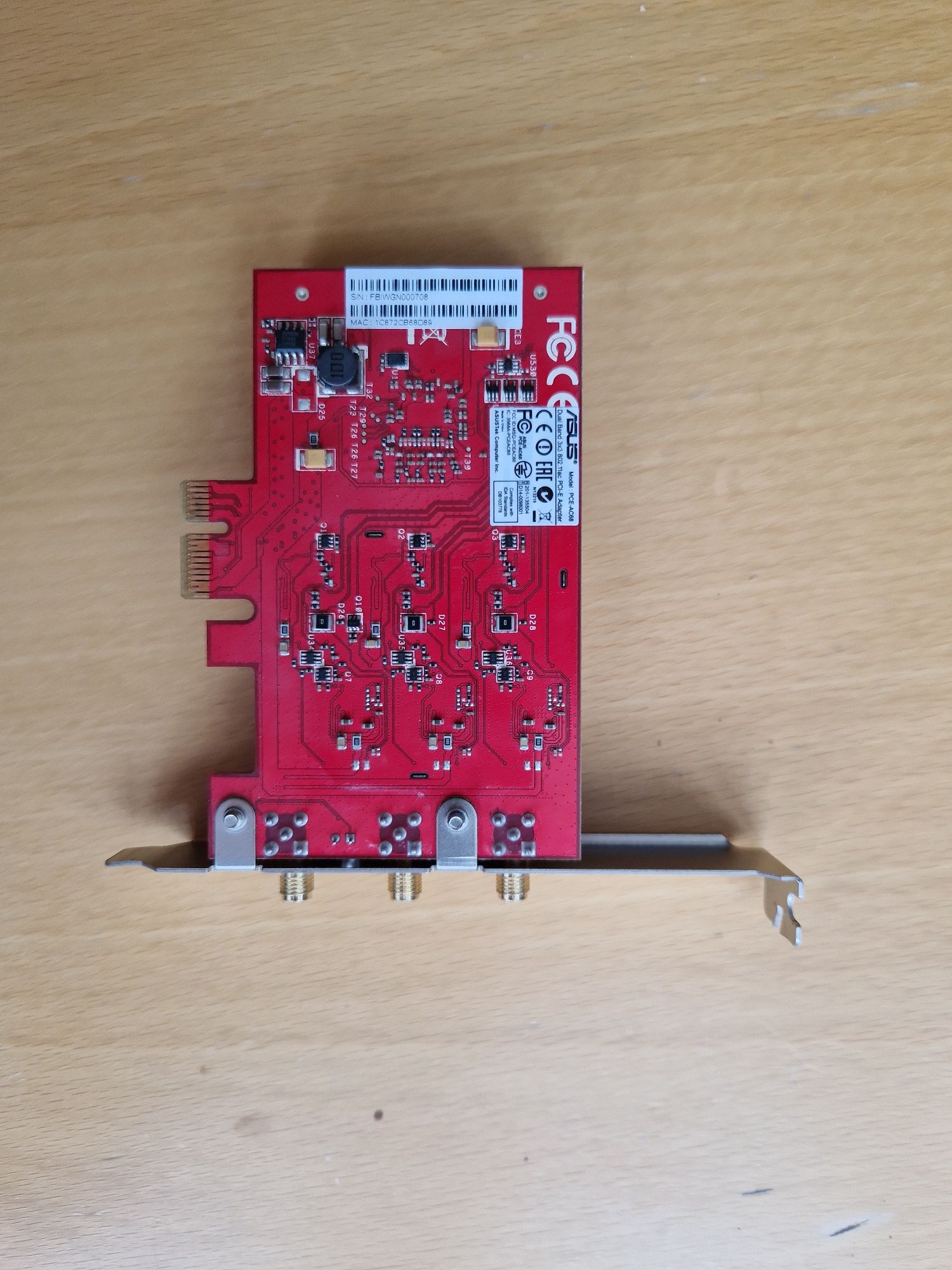WiFi Asus PCE-AC68 адаптер pci