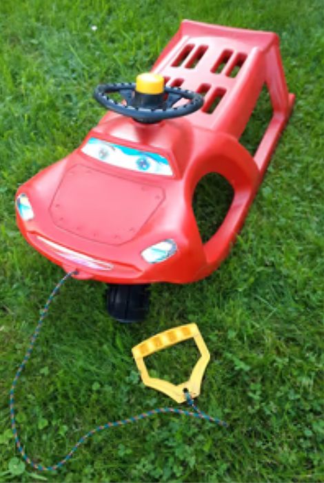 Sanki plastikowe nartosanki z kierownicą Zygzak