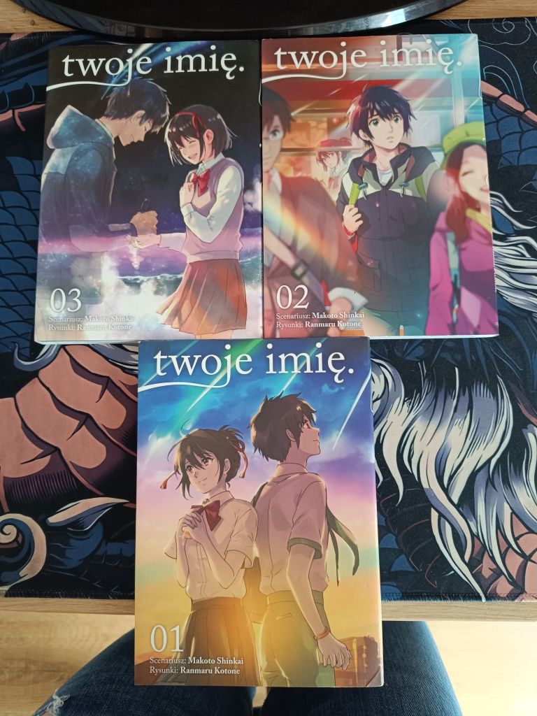 Manga twoje imię 1-3 (komplet) + gratisy