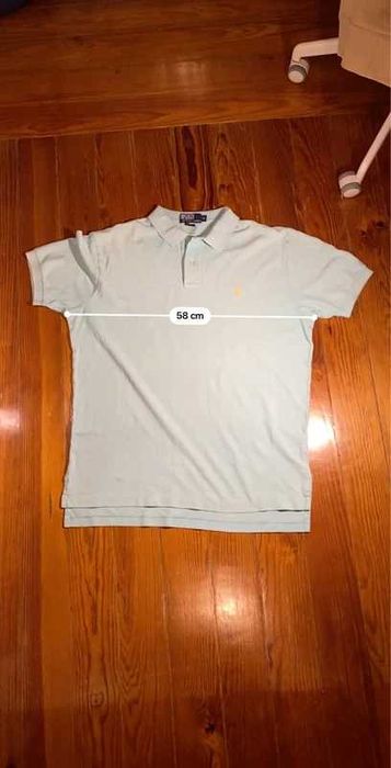 Camisa polo cor azul clara da Ralph Lauren