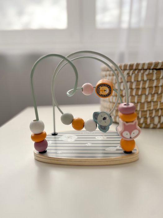 Дитячий пальчиковий лабіринт Viga Toys PolarB, сортер намистинки