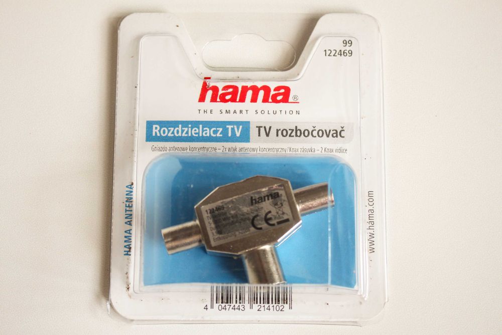 Rozdzielacz TV antenowy / Rozgałęziacz / Splitter HAMA