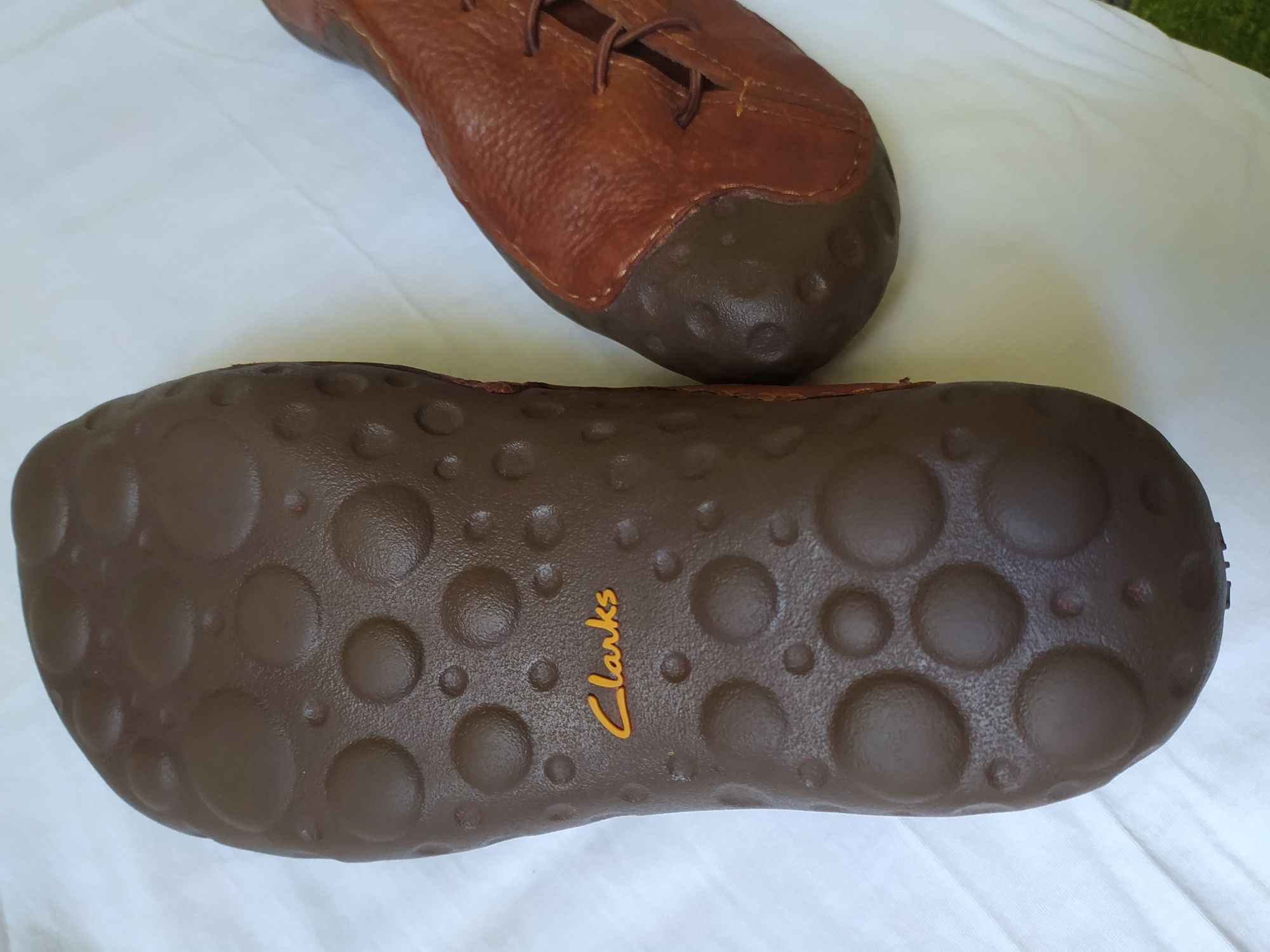 Кожаные мокасины Clarks 9G.