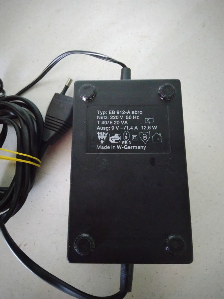 Zasilacz Sinclair ZX Spectrum typ EB 912-A ebro
