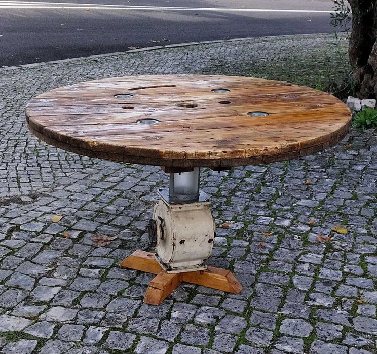 Mesa Rústica Industrial VINTAGE a partir de Antiga Eclusa de Moagem