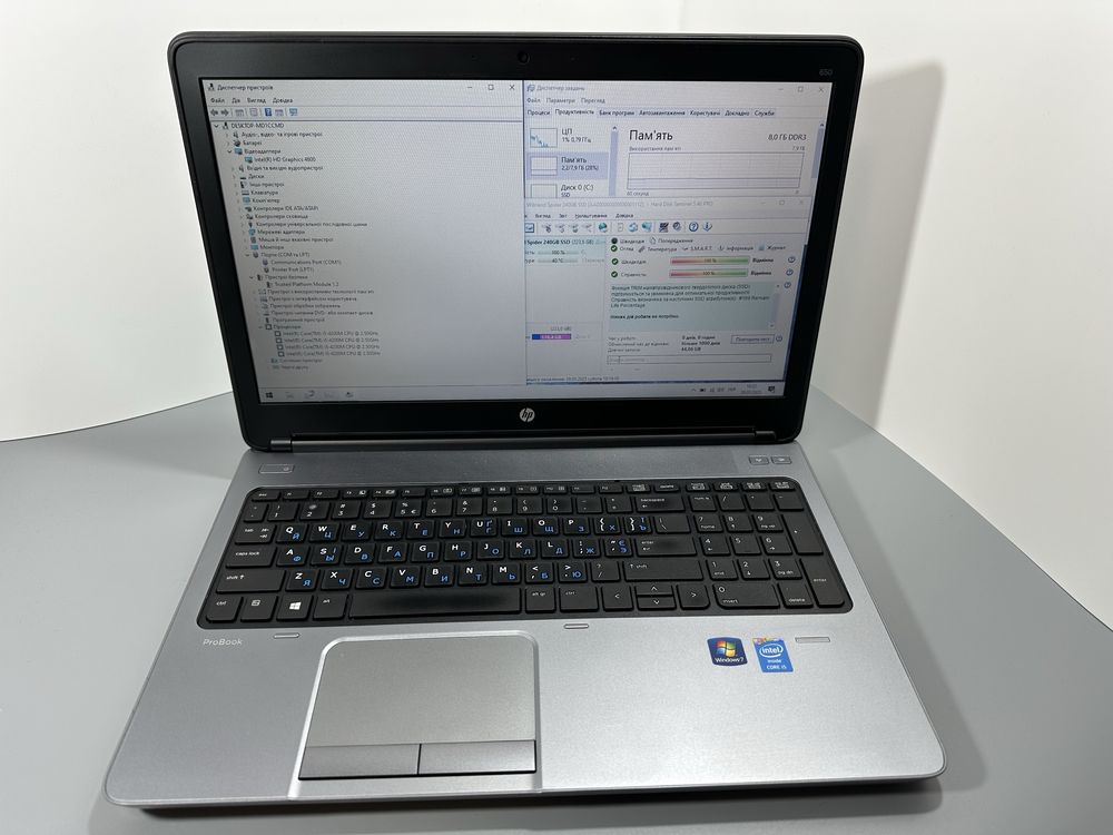 МЕТАЛЕВИЙ Ноутбук HP ProBook 15,6 i5, 8/256 потужний,готовий до роботи