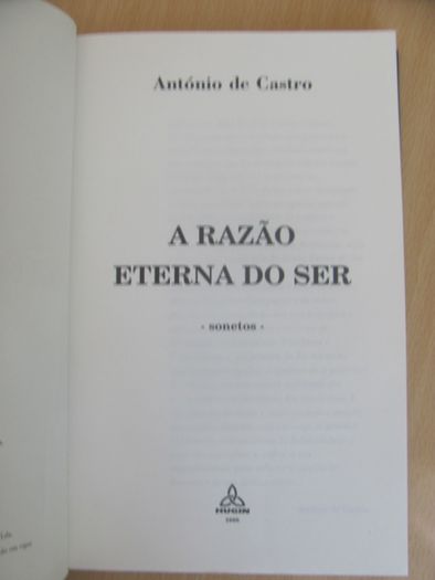 A Razão Eterna Do Ser de António de Castro
