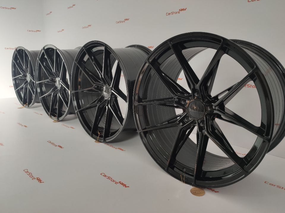 Jantes Haxer HX036 19 x 8.5 ET33 + 9.5 et 40 5x120 72.6 Preto Brilhant