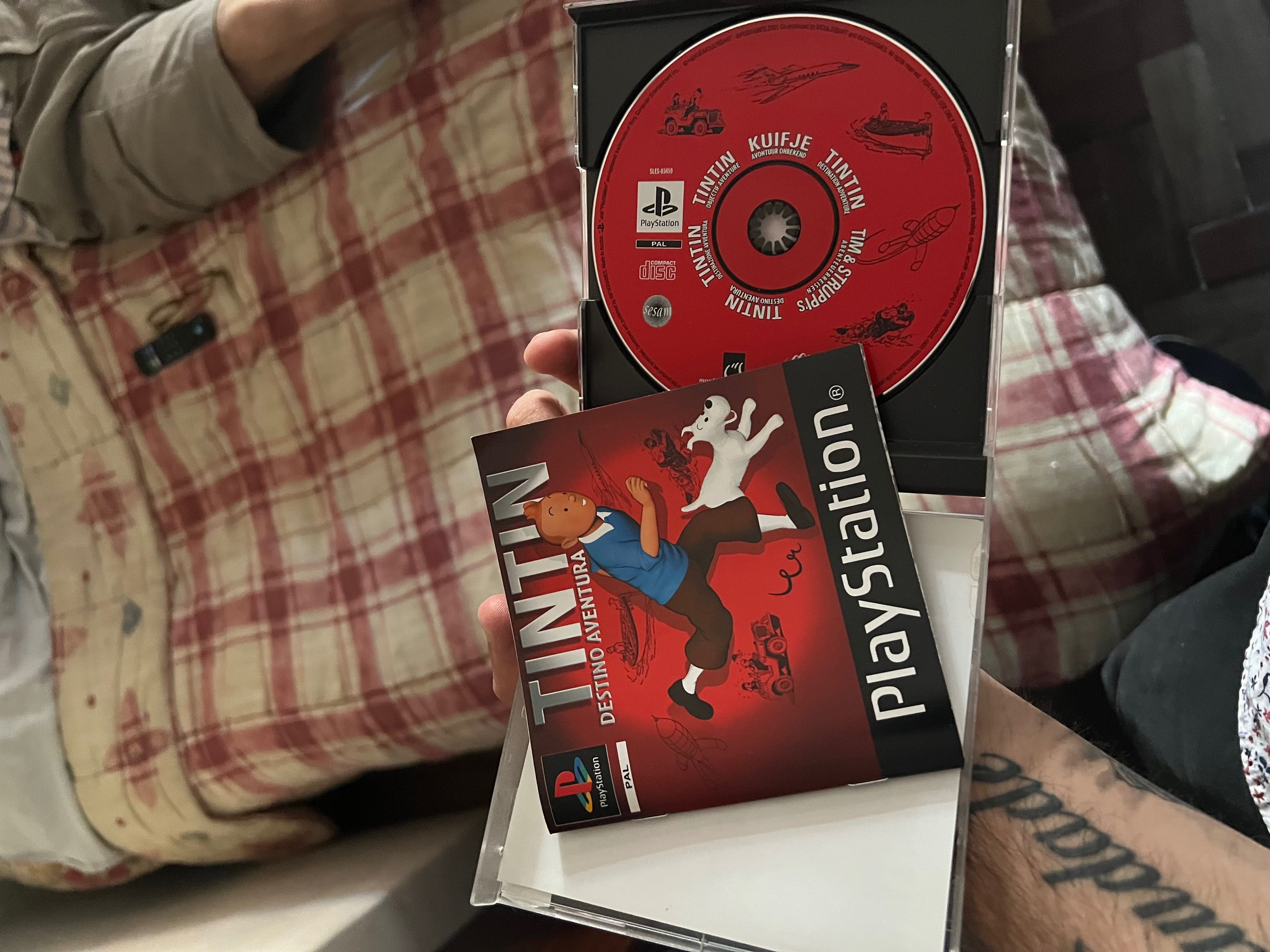 Tintin jogo ps1 playstation usado com manual