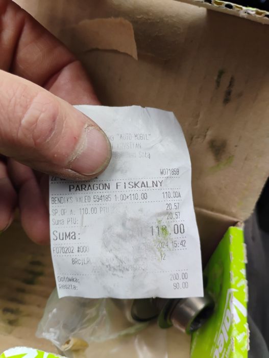 Nowy bendiks do rozruszników Mercedes 2,2 CDI Valeo