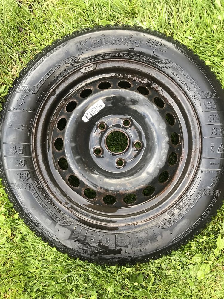 Kleber 195/65 R15 opony 4 sztuki z felgą stalową