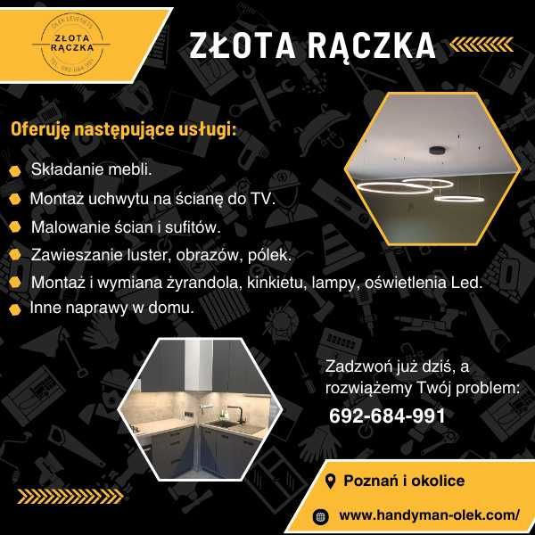 Złota rączka / Handyman - składanie mebli, malarz, inne roboty