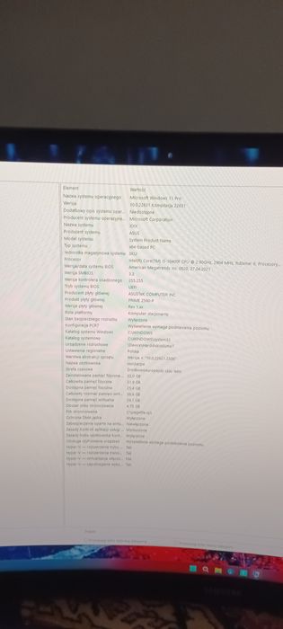 Komputer gamingowy inter core i5 win 11 pro