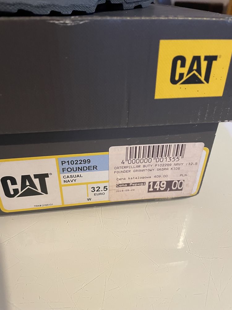 Caterpillar Cat 32,5 21 cm skóra naturalna jesienne zimowe trapery