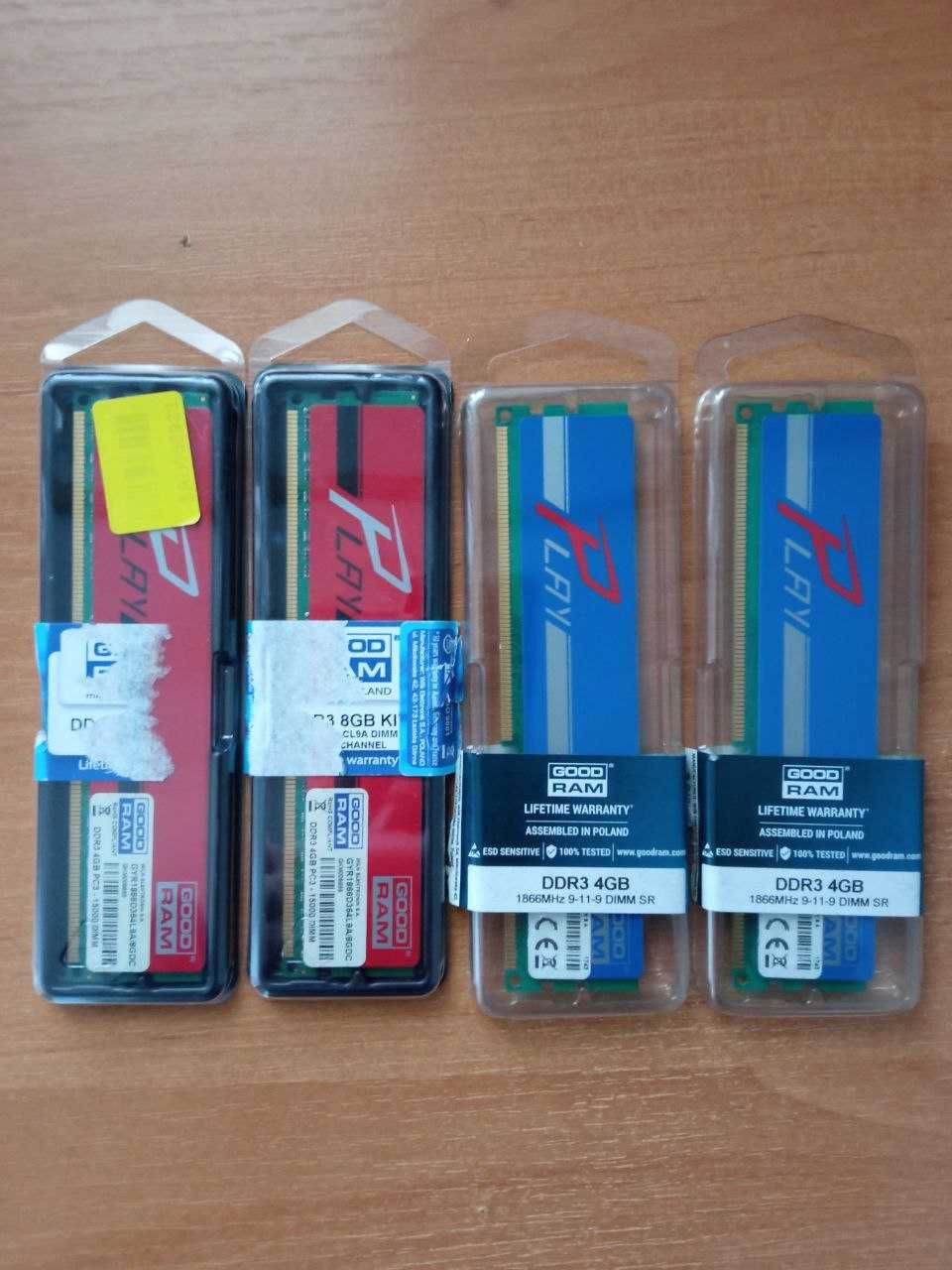 Оперативная память Goodram DDR3-1866 PC3-15000 1x4гб