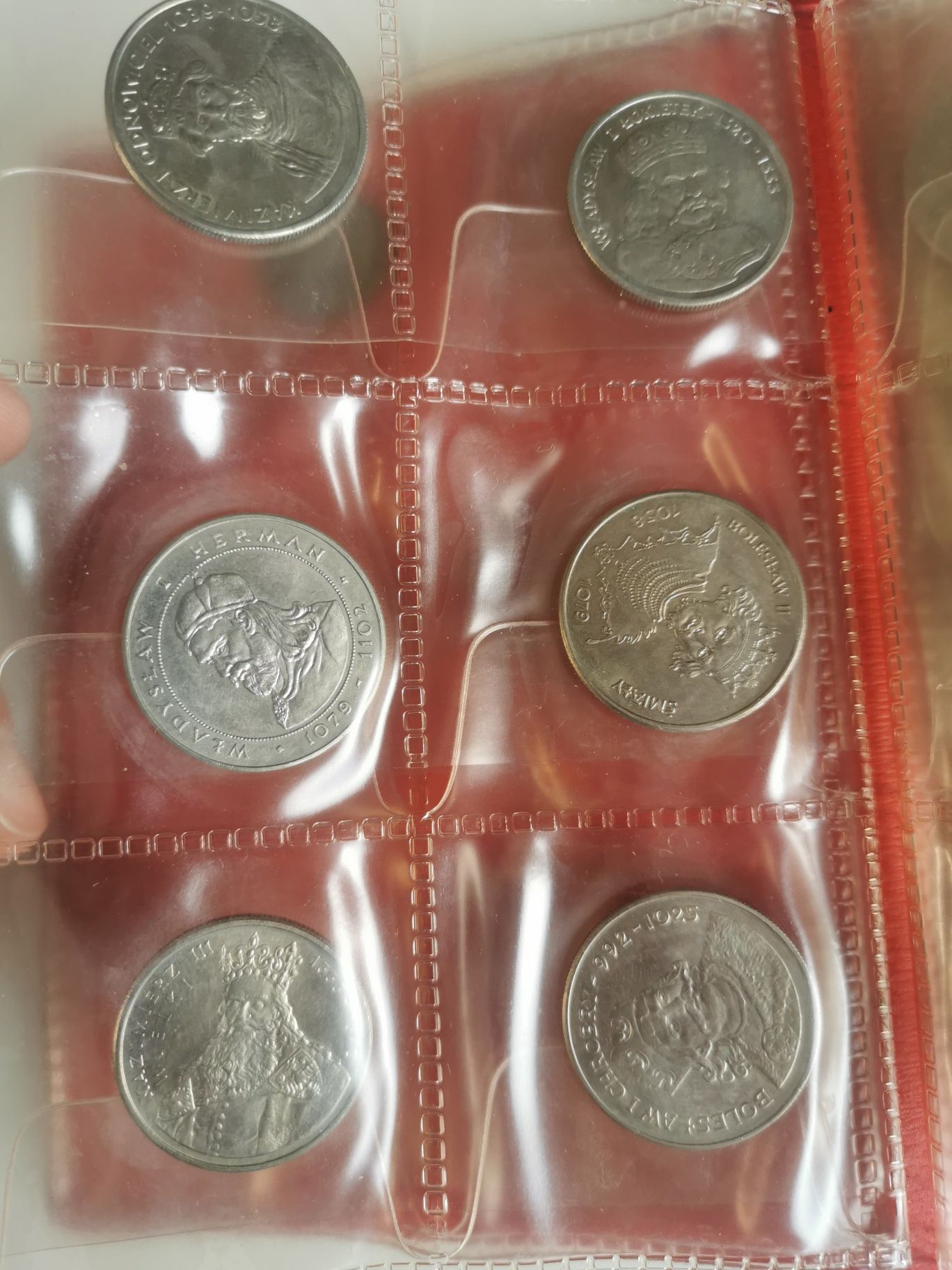 Moneta 50 100 zł 1990r. z koroną + monety dwa klasery od kolekcjonera
