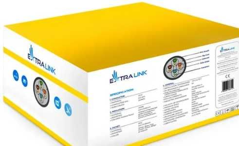 Extralink PrzewódCAT5E FTP (F/UTP)  Kabel sieciowy skrętka MIEDŹ CU