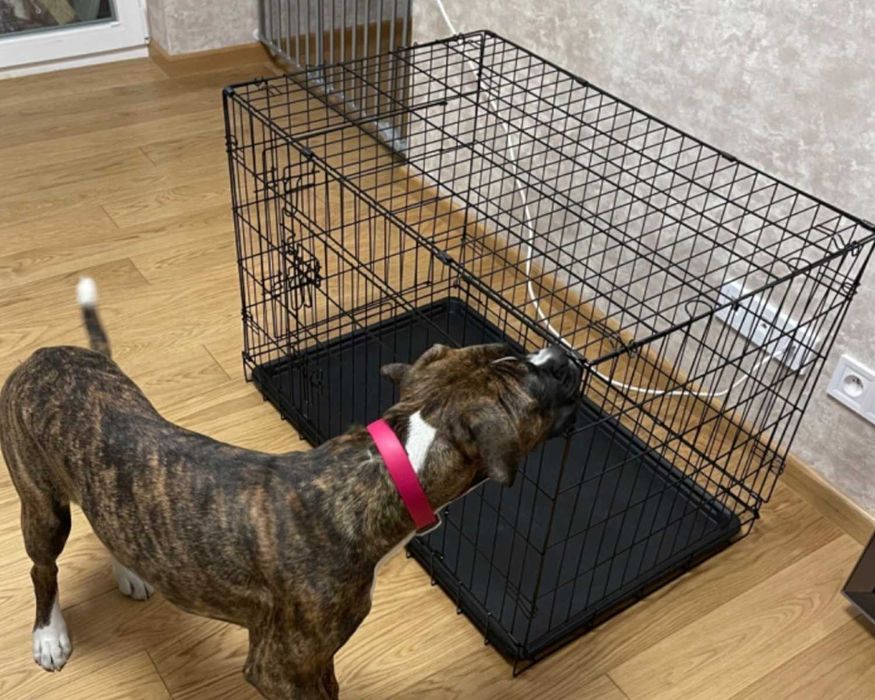 WYTRZYMAŁA Metalowa Klatka Kojec Dla Psa 90x56x63 Składana SOLIDNA