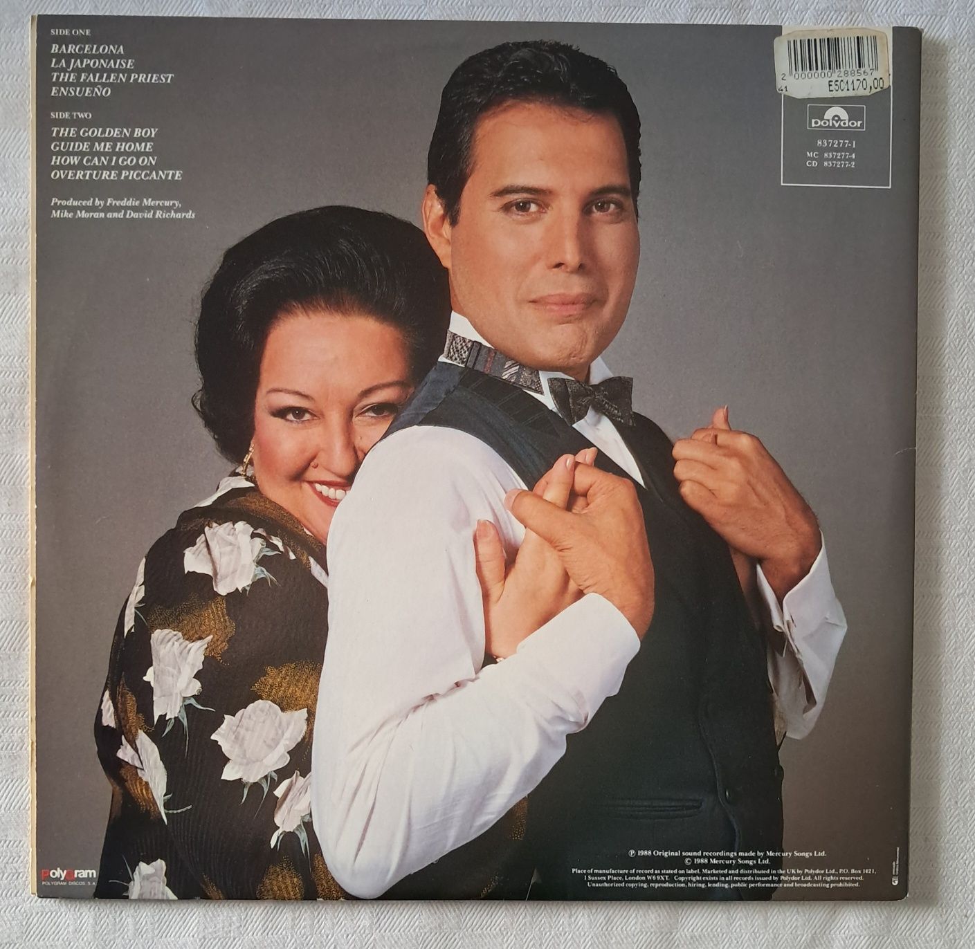 LP Freddie Mercury & Montserrat Caballé  - Barcelona