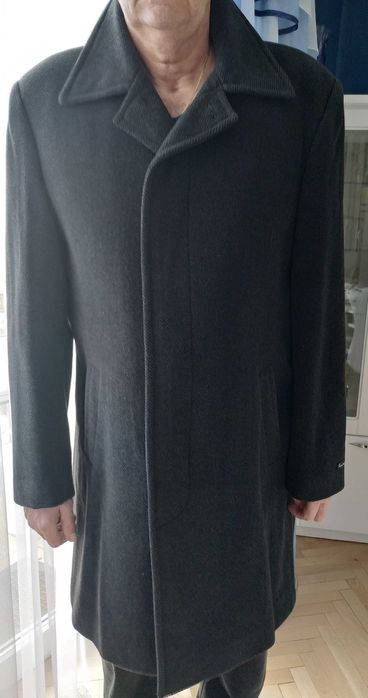 Płaszcz męski zimowy wełna + kaszmir polska firma Rematex
