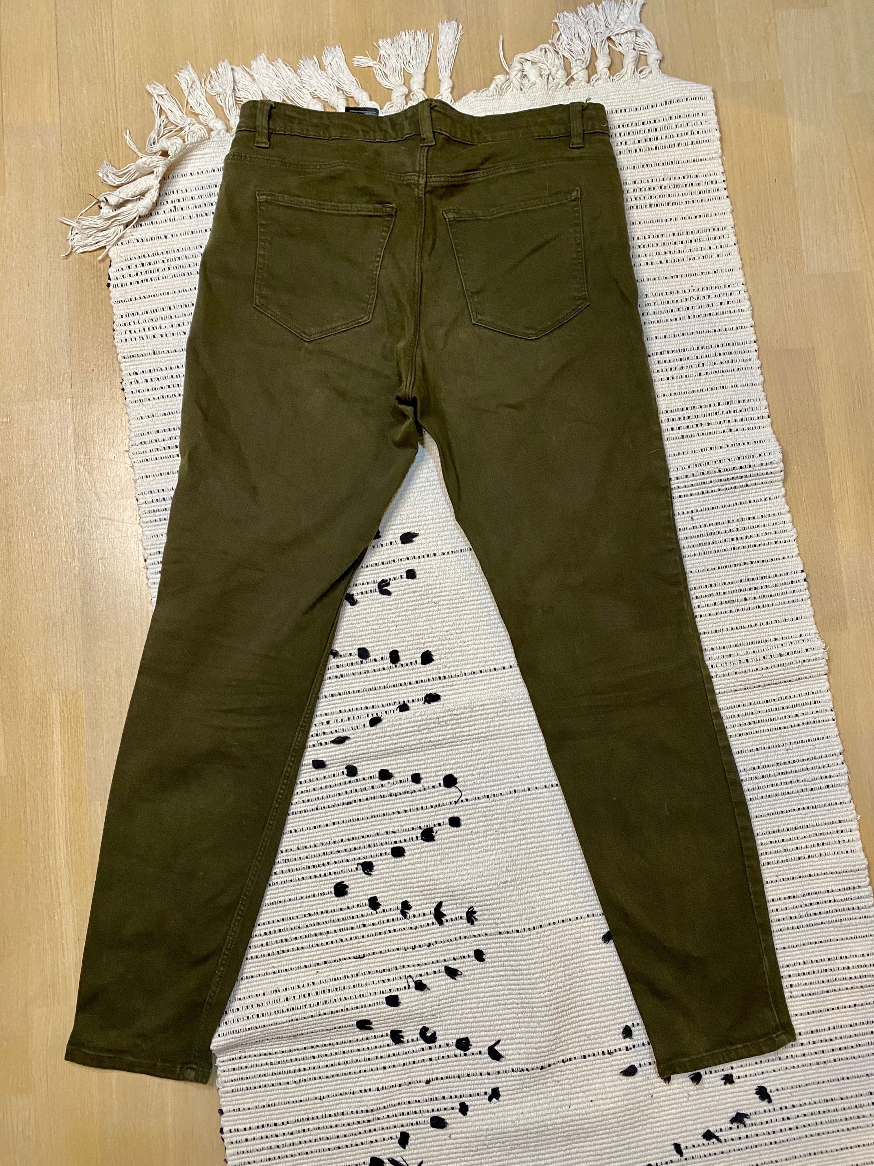 damskie spodnie skinny high waist H&M XL 42