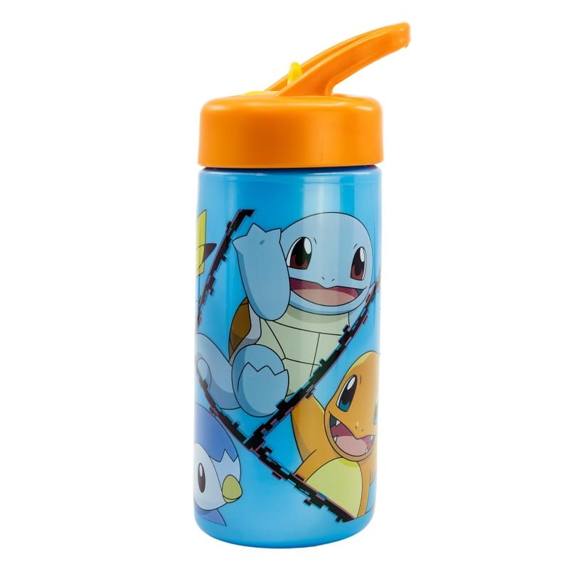 Bidon Ze Słomką Pokemon Z Uchwytem 410Ml