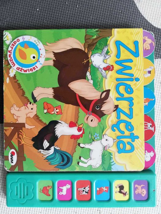 zwierzęta książeczka dzwiękowa dla dzieci