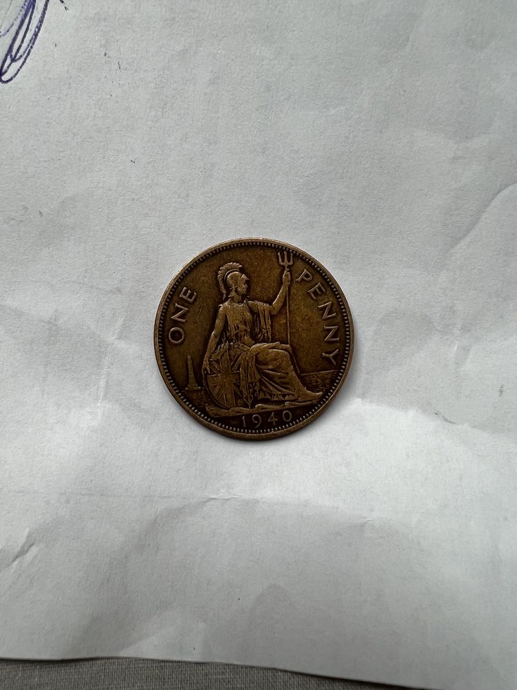 One Penny 1940 kingdom George VI