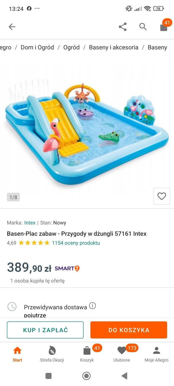 Oddam za kawę basen plac zabaw